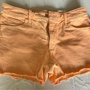 Orange Denim Women's Shorts
